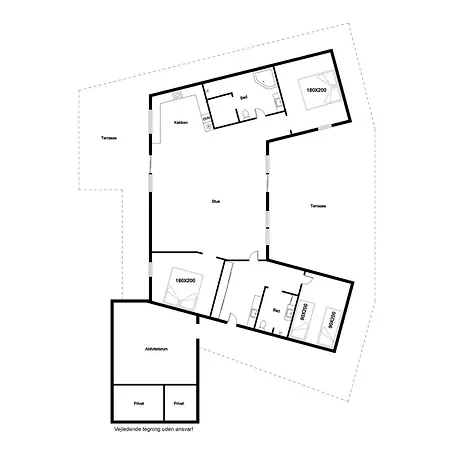 Stylish Activity House From 2018, On A Large Hilly Plot In Sondervig Hébergement de vacances Ringkøbing